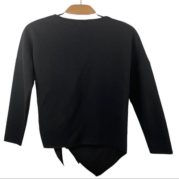 LILI Sidonio Black Front Tie Top Size XS/S - Picture 3 of 5
